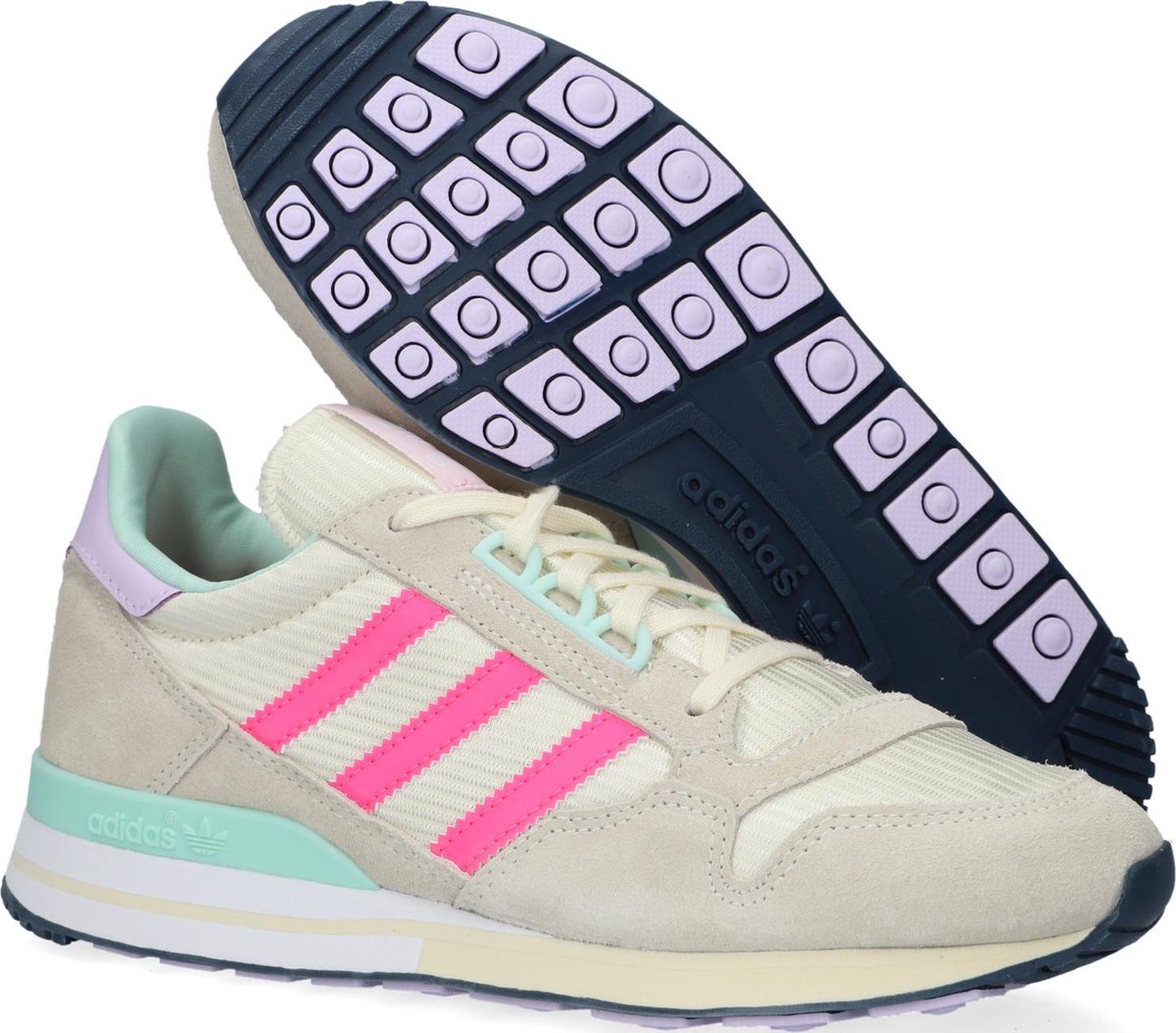 adidas zx 500 w cream white solar pink clear pink