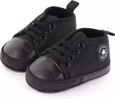 Nieuwe Klassieke Sport Sneakers Pasgeboren Baby Jongens Meisjes Eerste Wandelaars Schoenen 0-6 maanden, Zachte Zool Anti-Slip Baby schoen 2020 ( kleur: Black Black ! )