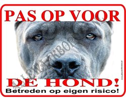 Cane Corso 122...formaat:15x20cm...(ondergrond: wit)...(Pas op voor de Hond!).