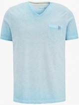 Camp David ® gestreept t-shirt Oil Dyed met print op de achterkant (3XL)