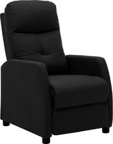 Fauteuil zwarte stof