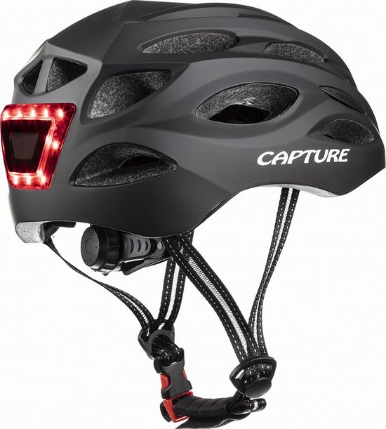Veiligheid Helm Geïntegreerde Lamp Prophete Fietshelm Met Geïntegreerde LED – Voor Volwassenen, Maat 52-59 Cm | EKO Glue On, Donkergrijs Helm Met LED