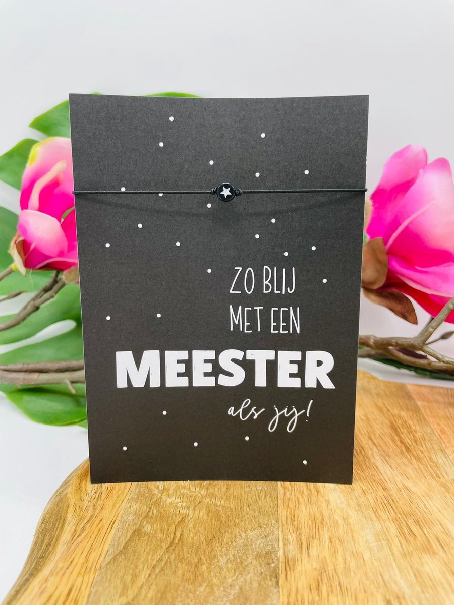 Cadeau voor de Meester - meesterdag - eindejaar school