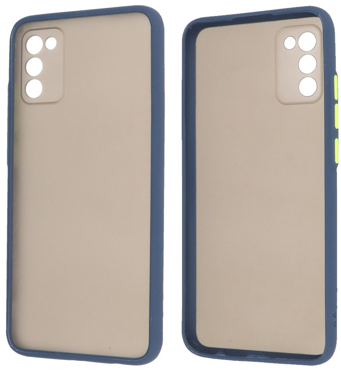Hoesje Geschikt voor de Samsung Galaxy A02s - Hard Case Backcover Telefoonhoesje - Blauw