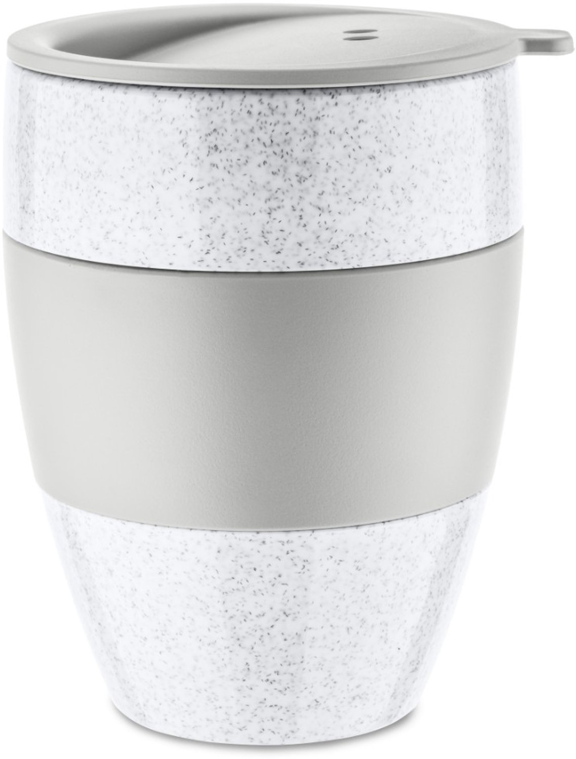 Herbruikbare Koffiebeker met Deksel, 0.4 L, Organic Grijs - Koziol | Aroma To Go