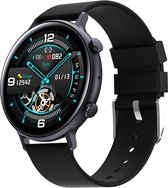 BLACK - Bluetooth bellen - Activity en fitness Tracker - Smartwatch dames en heren - Touchscreen - Stappenteller - Social media berichten - Bloeddrukmeter - Verbrande calorieën - Waterbestend