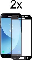 Samsung J5 2017 Screenprotector - Beschermglas Samsung galaxy J5 2017 Screen Protector Glas - Full cover - 2 stuks