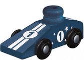 ballonauto Ph√§noMINT 10,8 cm hout/latex blauw 5-delig