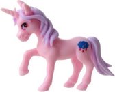 eenhoorn Pocket Unicorn meisjes 7 cm roze/wolkje