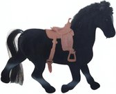 speelgoedpaard 11 cm zwart