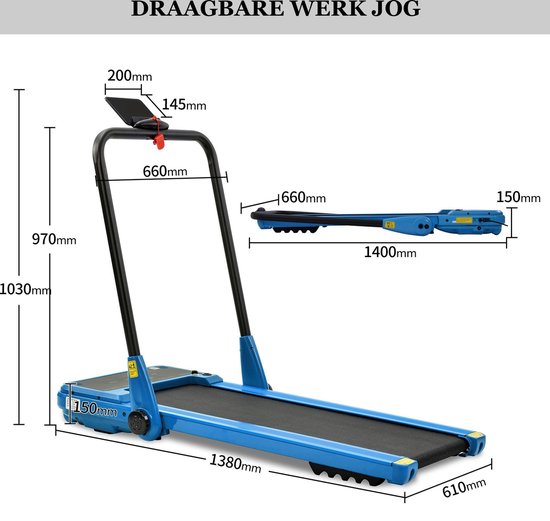 Tapis de course Merax Treadmill BOPBJ01 Tapis de course pliable