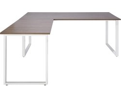 WORKSPACE XL I | 180x180 - Bureau Grijs / Wit