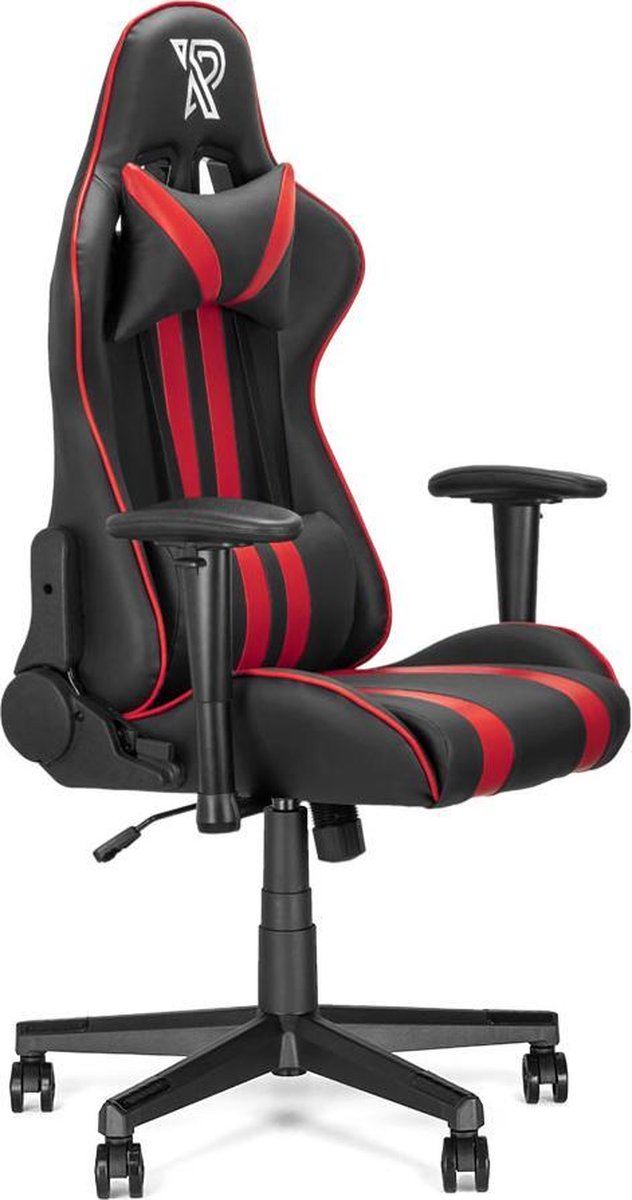 Ranqer Felix Gamestoel - Gaming Chair  / Gaming Stoel - Ergonomische Bureaustoel - Verstelbaar armleuningen - Zwart / Rood