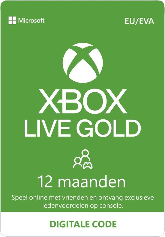 springen Stevenson smokkel Microsoft Xbox Live Gold - 12 Maanden Abonnement - Xbox Series X|S, Xbox  One & Xbox... | bol.com