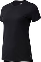 New Balance Core Run Short Sleeve Dames Sportshirt - Zwart - Maat S