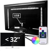 TV backlight set met 3 RGB strips tot 32 inch