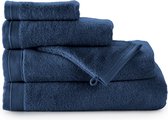 Bamatex Home Textiles - Collectie Emotion - Badgoedset - Set van 4 handdoeken 50 x 100 cm - 4 washandjes 16 x 22 cm - 2 badhanddoeken 70 x 140 cm - NAVY BLUE - Egeïsche gekamde katoen - 540 gr/m²