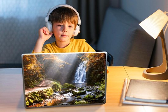 Sticker pour ordinateur portable - 13,3 pouces - Cascade en automne