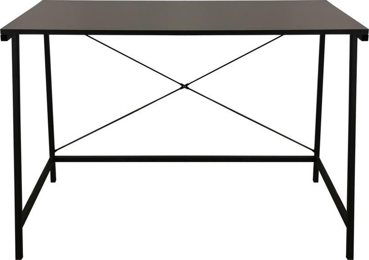null Bureau Laptoptafel Industrieel Zwart - afbeelding 5