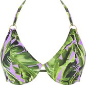 Freya - JUNGLE OASIS UW Halter Bikini Top - CASSIS - Vrouwen - Maat 80D