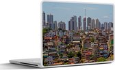 Laptop sticker - 13.3 inch - Skyline van de stad Salvador in het Zuid-Amerikaanse Brazilië