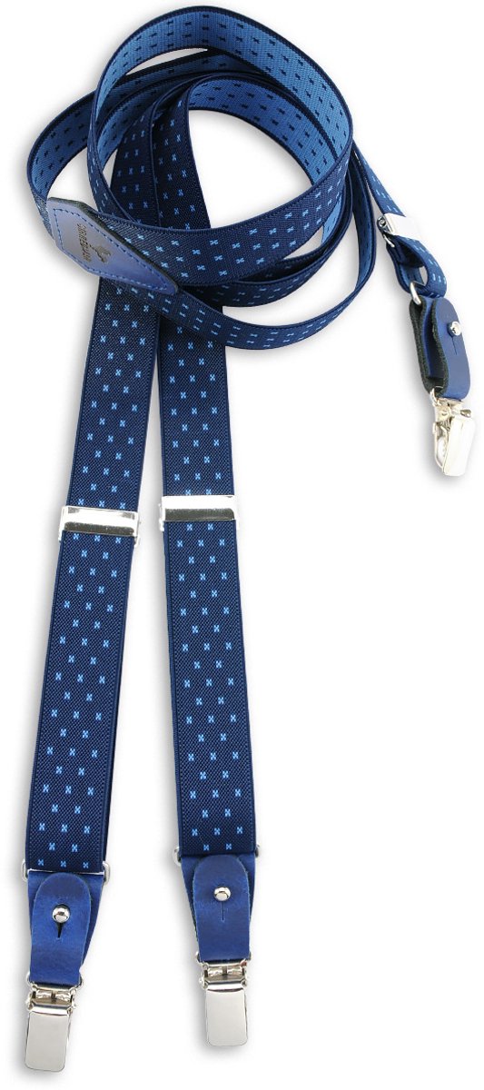 Sir Redman - Bretels - bretels Floyd - marineblauw / lichtblauw