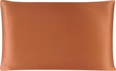 YOSMO - Zijden kussensloop - kleur terracotta - 66 cm x 51 cm - 100% Zijden - Moerbei - Premium Silk Pillowcase