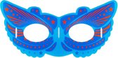 Lichtgevend masker superheld - Blauw / Rood - Kunststof - 2 x 15,5 cm