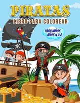 Piratas Libro para Colorear para Ninos Anos 4 a 8