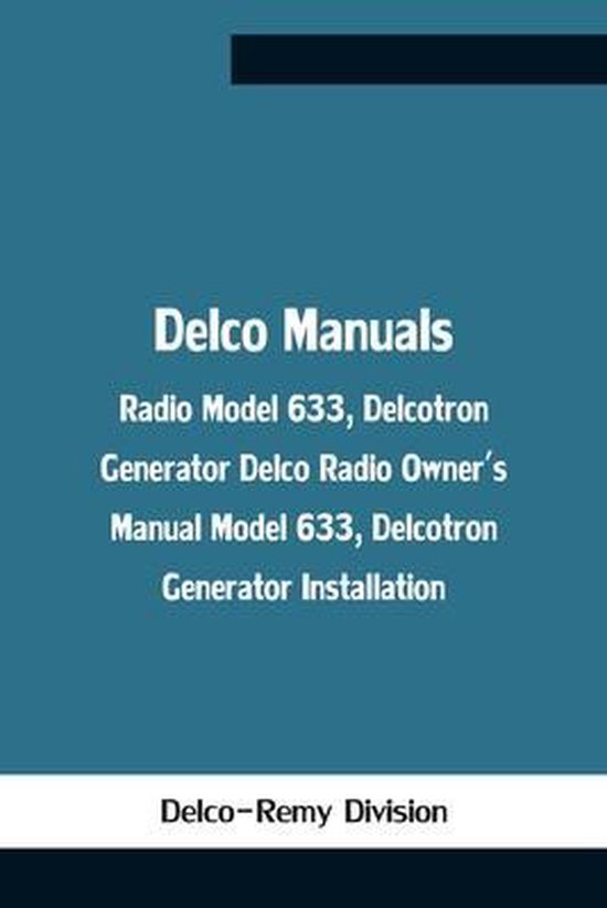 Delco Manuals - cover