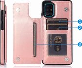 ShieldCase Samsung Galaxy A71 wallet case - roze