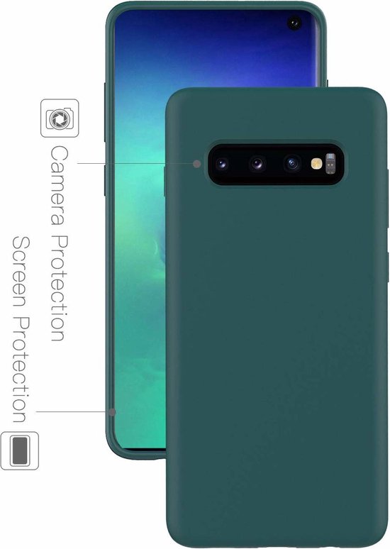 Coque en silicone Shieldcase Samsung Galaxy S10 - verte
