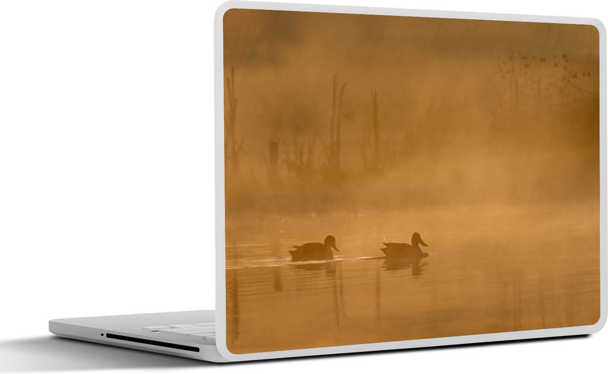 Afbeelding van product SleevesAndCases  Laptop sticker - 11.6 inch - Eenden - Water - Mist