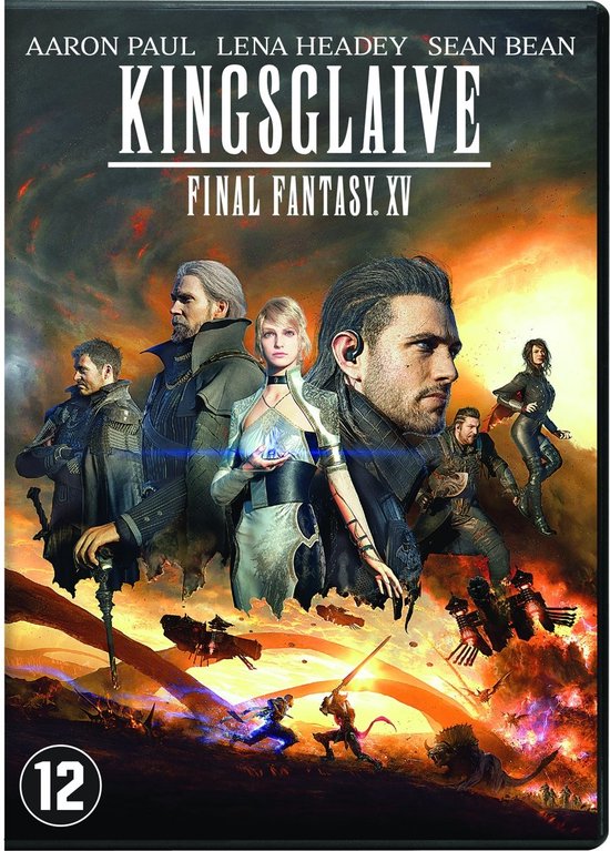 KINGSGLAIVE FINAL FANTASY XV filmposter met hoofdpersonages. Leeftijdsindicatie 12.