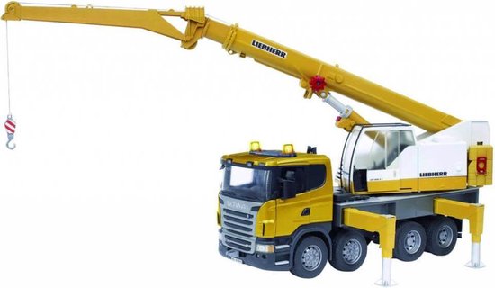 Speelgoed | Miniature Vehicles - Scania R Telescoopkraanwagen 03570 - Bruder