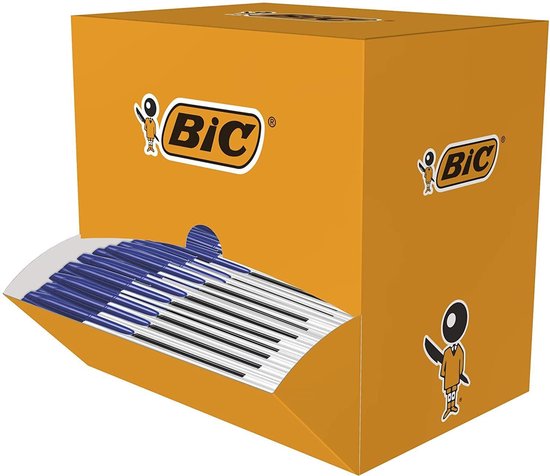 BIC Cristal Balpen Voordeelpak – 150 blauwe balpennen – lijndikte 0.4 mm