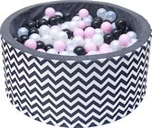 Ballenbak XL incl ballenbak ballen - Zwart Wit