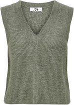 Jacqueline de Yong Trui Jdyelanor V-neck Vest Knt 15234073 Mermaid/melange Dames Maat - XS