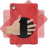 Tablet hoes geschikt voor Huawei MediaPad M6 10.8 Cover - Hand Strap Armor Case - Rood