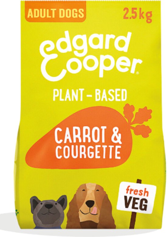 Edgard & Cooper Plantbased Adult Wortel&Courgette - Hondenvoer - 2.5 kg