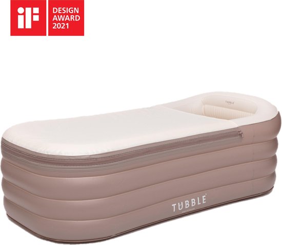 Tubble® Royale air bath - 255L - Ambient Taupe - opblaasbaar ligbad – voor volwassenen
