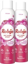 Robijn Dry Wash Spray Pink Sensation - 2 x 200ml - Pack économique