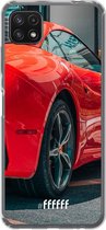 6F hoesje - geschikt voor Samsung Galaxy A22 5G -  Transparant TPU Case - Ferrari #ffffff