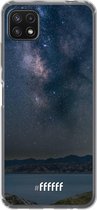 6F hoesje - geschikt voor Samsung Galaxy A22 5G -  Transparant TPU Case - Landscape Milky Way #ffffff