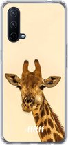 6F hoesje - geschikt voor OnePlus Nord CE 5G -  Transparant TPU Case - Giraffe #ffffff