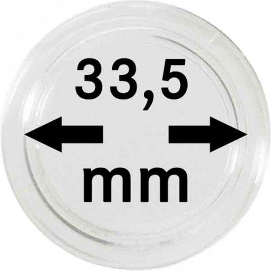 Afbeelding van het spel Lindner Hartberger muntcapsules Ø 33,5 mm (10x) voor penningen tokens capsules muntcapsule
