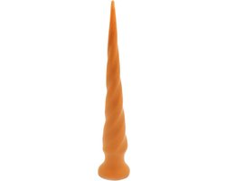 Gold Play - Extra Lange Anaal Dildo - Zachte Siliconen - Twist - Maat L