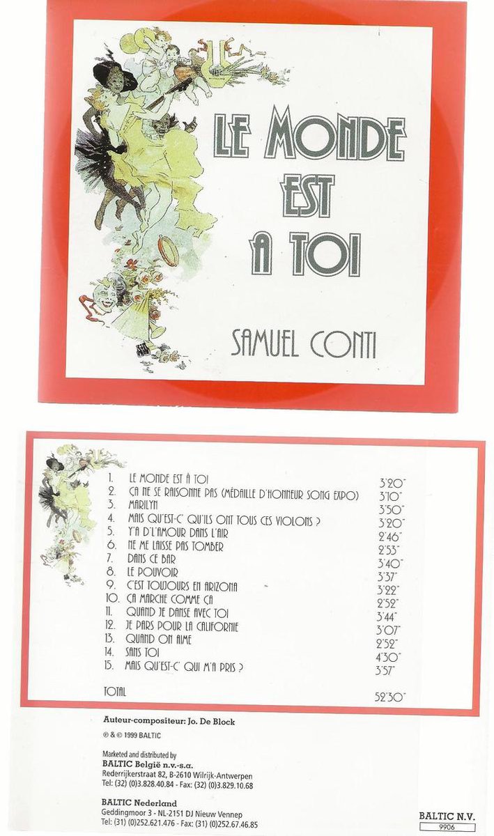 SAMUEL CONTI - LE MONDE EST À TOI