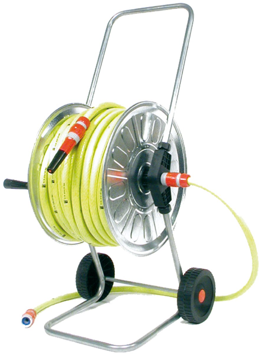 Talen Tools - Haspel - 50 m 1/2 - Met gele tuinslang 3/4
