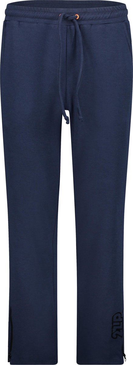 2ZiP katoenen joggingbroek met doorlopende ritsen - Heren - Donkerblauw - XXL